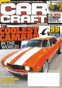 CAR CRAFT 2011 APR - BODY WORK- HANG QUARTERS, MINI TUBS, ALUMINUM BODY PANELS